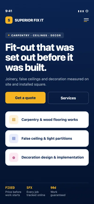 Superior Fix It — mobile