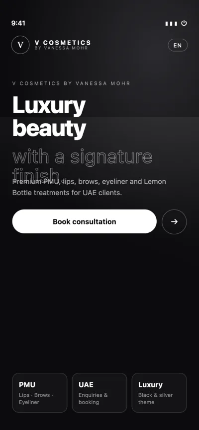 V Cosmetics — mobile